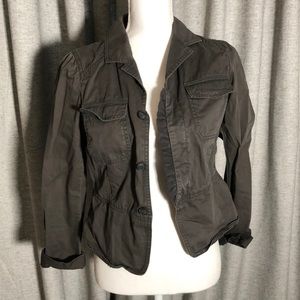 Army green utility jacket